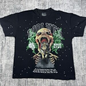Darc Sport Wolves MMXV NFGU Bodybuilding Graphic Logo Mens Tshirt Black XL 332